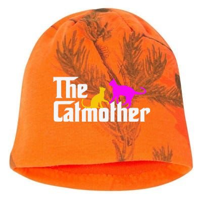 The Cat Mother Mother's Day Cat Owner Cat mom Gifts Kati - Camo Knit Beanie