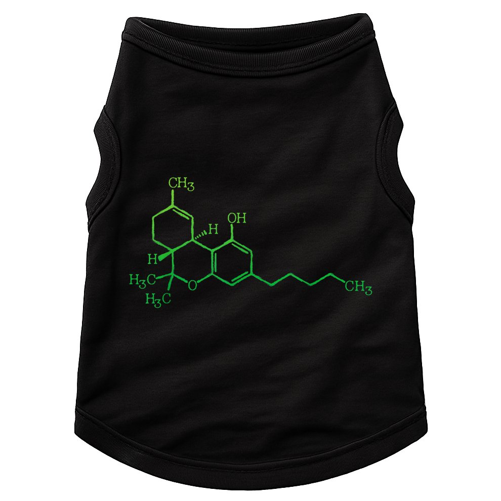 THC Cannabis Marijuana Medicine Chemical Formula Doggie Tank