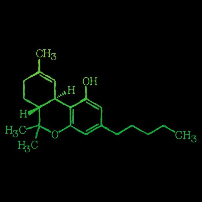 THC Cannabis Marijuana Medicine Chemical Formula Long Sleeve Shirt