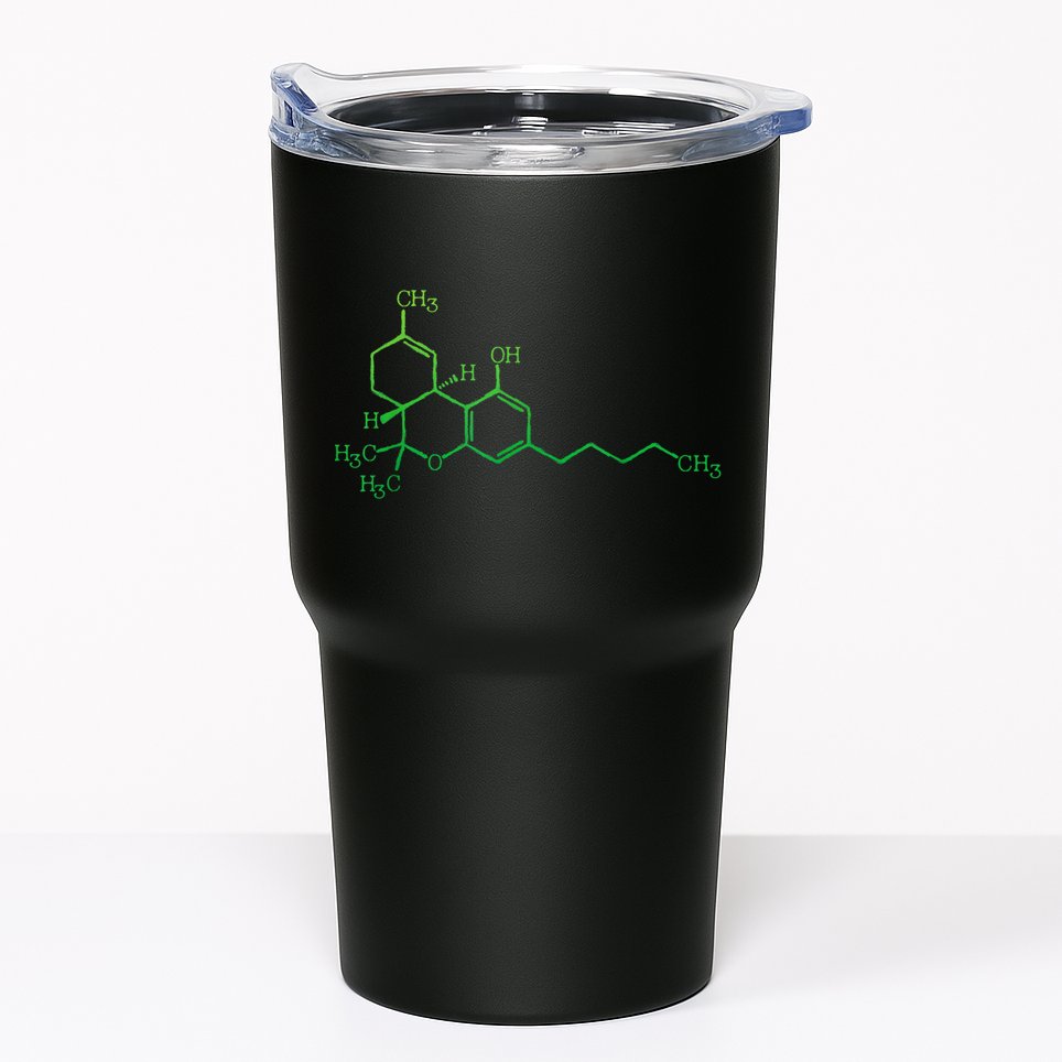 THC Cannabis Marijuana Medicine Chemical Formula Tumbler
