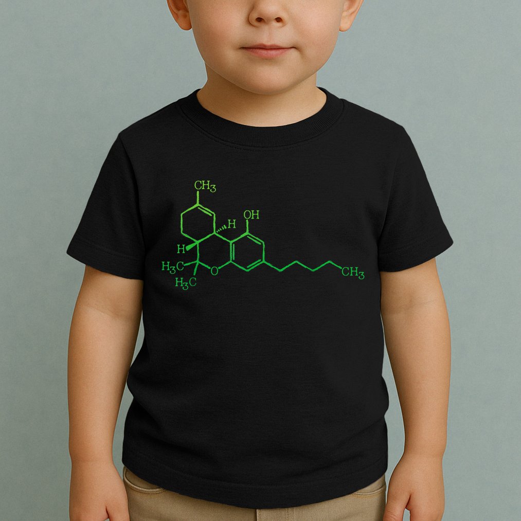 THC Cannabis Marijuana Medicine Chemical Formula Toddler T-Shirt