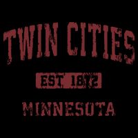 Twin Cities Minnesota Mn Vintage Athletic Sports Design T-Shirt