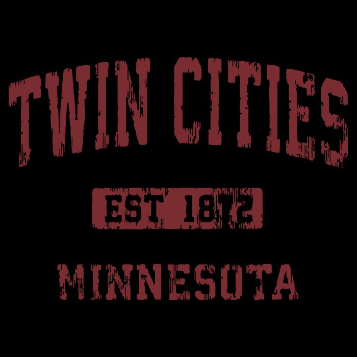 Twin Cities Minnesota Mn Vintage Athletic Sports Design Baby Bodysuit