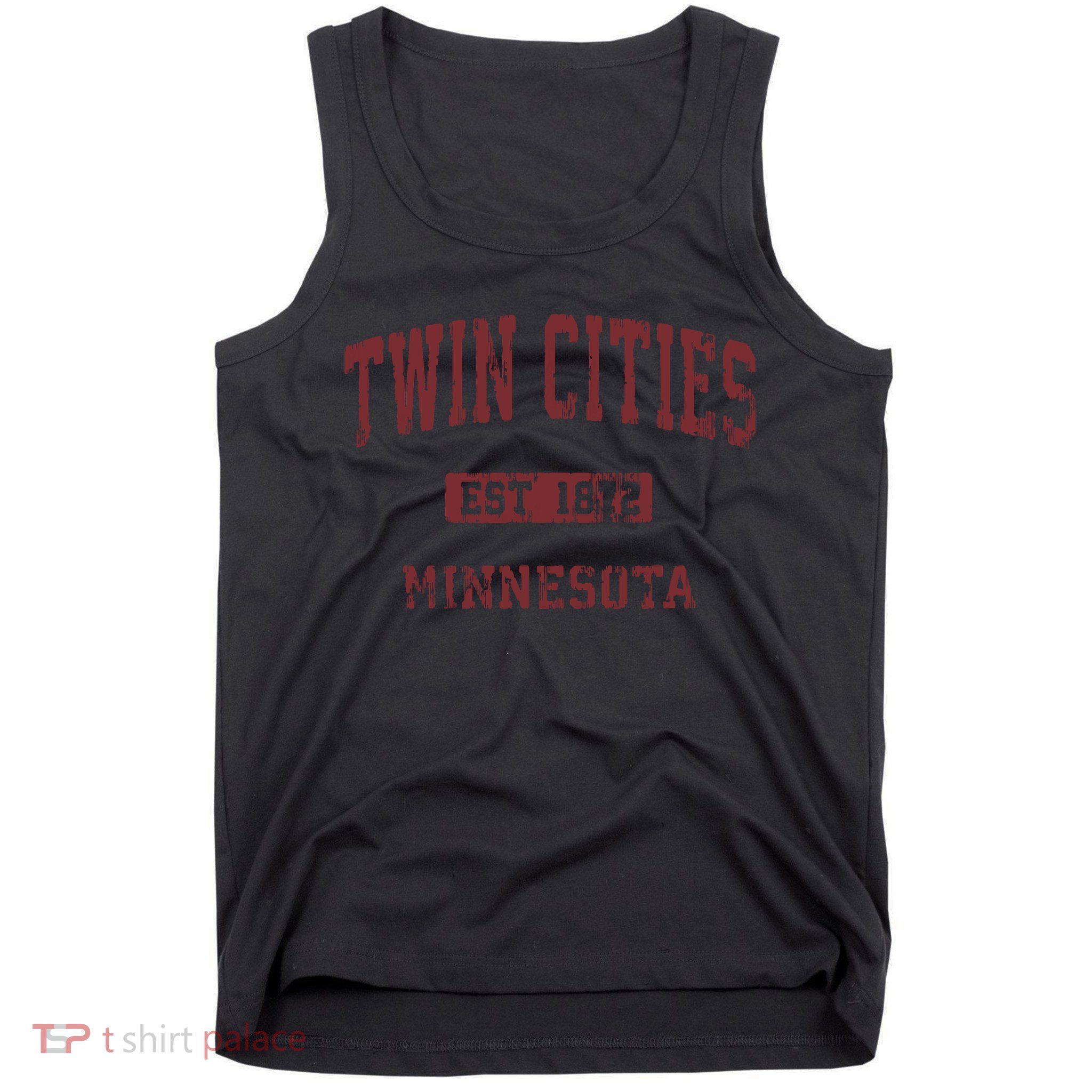 Twin Cities Minnesota Mn Vintage Athletic Sports Design Tank Top