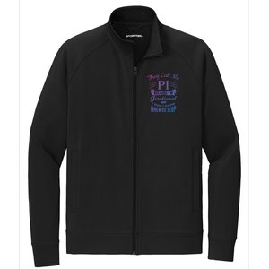 They Call Me Pi Symbol Pi Day Cute Funny Gift Stretch Full-Zip Cadet Jacket