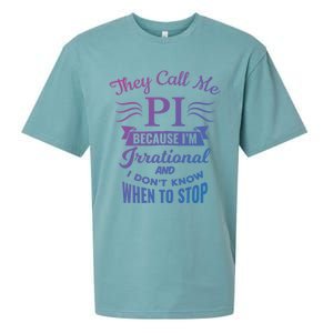 They Call Me Pi Symbol Pi Day Cute Funny Gift Sueded Cloud Jersey T-Shirt