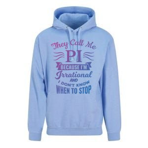 They Call Me Pi Symbol Pi Day Cute Funny Gift Unisex Surf Hoodie