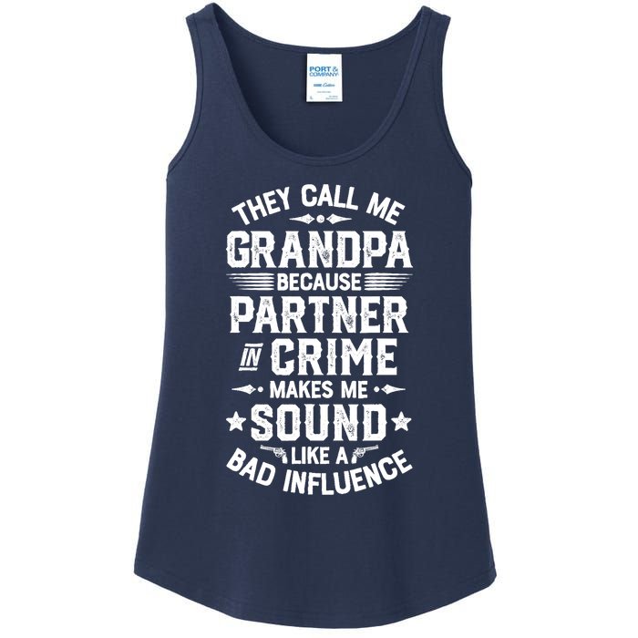 They Call Me Grandpa Partner In Crime Ladies Essential Tank