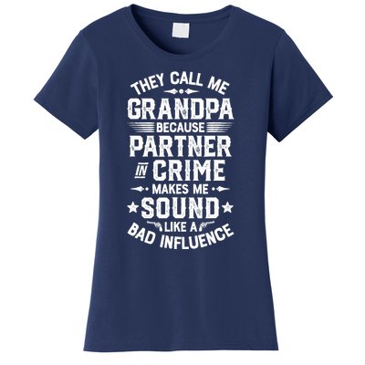 They Call Me Grandpa Partner In Crime Women's T-Shirt