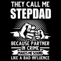 They call me Stepdad Stepfather Father's Day Drawstring Bag