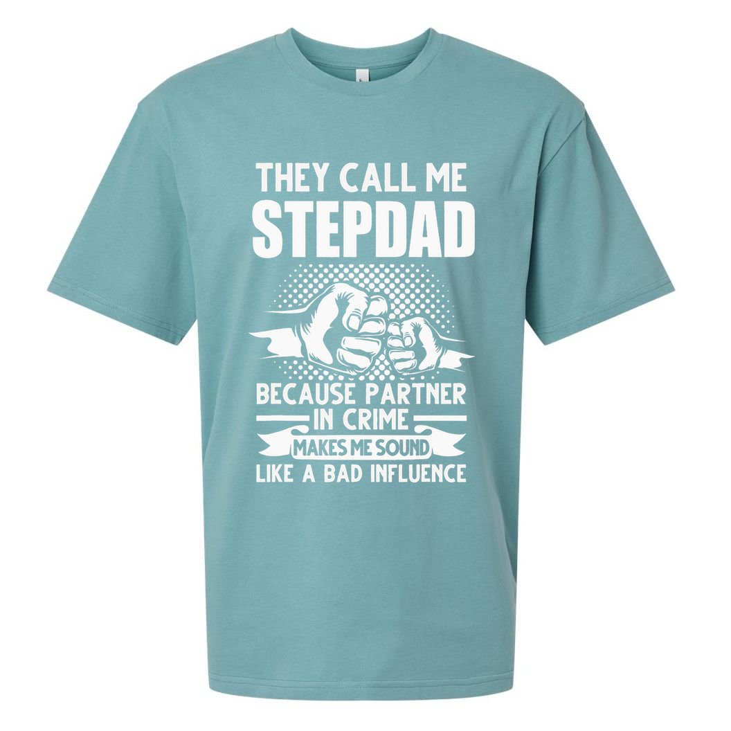 They call me Stepdad Stepfather Father's Day Sueded Cloud Jersey T-Shirt