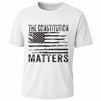 The Constitution Matters Vintage Patriotic American Flag Performance Shirt