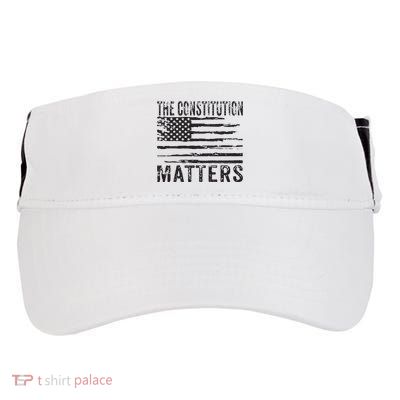 The Constitution Matters Vintage Patriotic American Flag Adult Drive Performance Visor