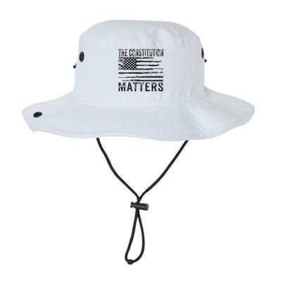 The Constitution Matters Vintage Patriotic American Flag Bucket Hat