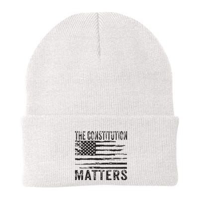 The Constitution Matters Vintage Patriotic American Flag Beanie
