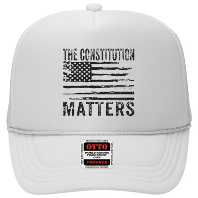The Constitution Matters Vintage Patriotic American Flag Trucker Hat