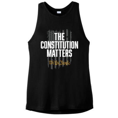 The Constitution Matters Vintage We The People Constitution Ladies PosiCharge Tri-Blend Wicking Tank