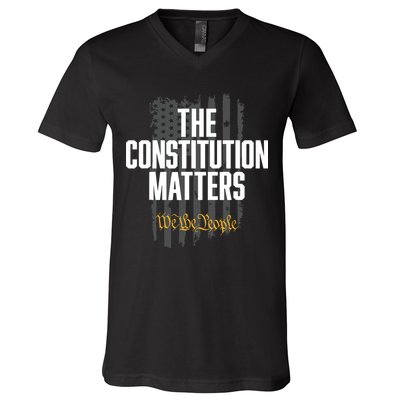 The Constitution Matters Vintage We The People Constitution V-Neck T-Shirt