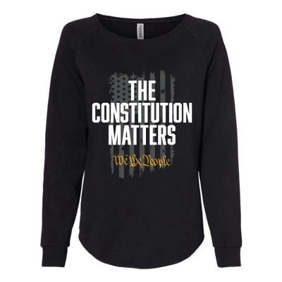 The Constitution Matters Vintage We The People Constitution Womens California Wash Sweatshirt