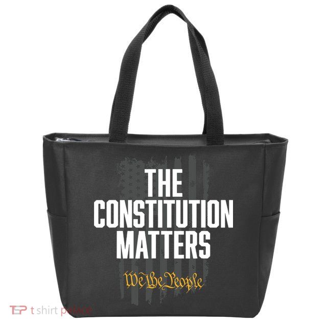 The Constitution Matters Vintage We The People Constitution Zip Tote Bag