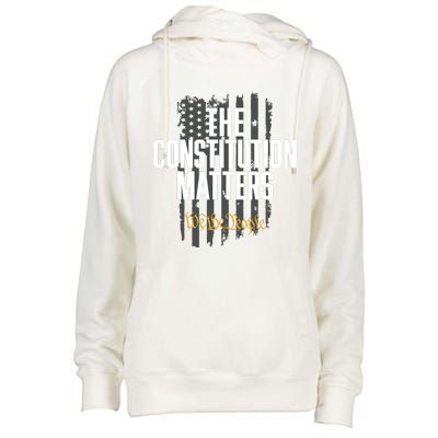 The Constitution Matters Vintage We The People Constitution Womens Funnel Neck Pullover Hood