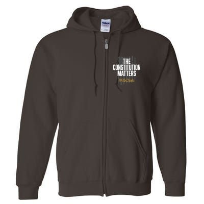 The Constitution Matters Vintage We The People Constitution Full Zip Hoodie