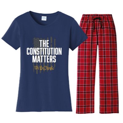 The Constitution Matters Vintage We The People Constitution Women's Flannel Pajama Set