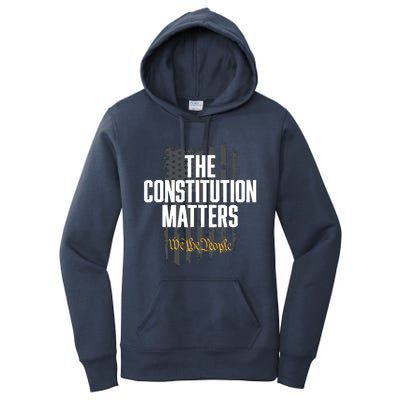 The Constitution Matters Vintage We The People Constitution Women's Pullover Hoodie