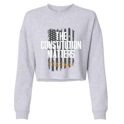 The Constitution Matters Vintage We The People Constitution Cropped Pullover Crew