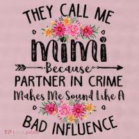 They Call Me Mimi Because Partner In Crime 25L Jumbo Tote