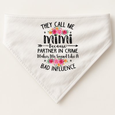 They Call Me Mimi Because Partner In Crime USA-Made Doggie Bandana