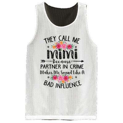 They Call Me Mimi Because Partner In Crime Mesh Reversible Basketball Jersey Tank