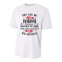 They Call Me Mimi Because Partner In Crime Youth Performance Sprint T-Shirt