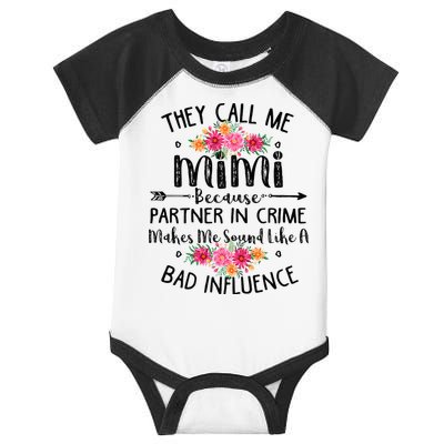 They Call Me Mimi Because Partner In Crime Infant Baby Jersey Bodysuit