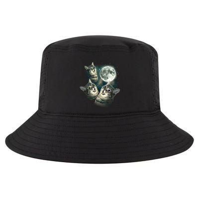 Three Cat Moon Funny Wolves Parody Great Gift Cool Comfort Performance Bucket Hat