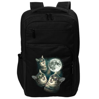 Three Cat Moon Funny Wolves Parody Great Gift Impact Tech Backpack