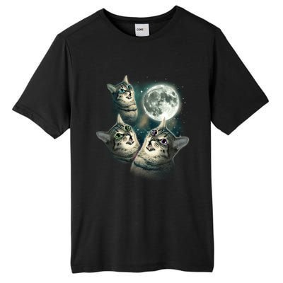 Three Cat Moon Funny Wolves Parody Great Gift Tall Fusion ChromaSoft Performance T-Shirt