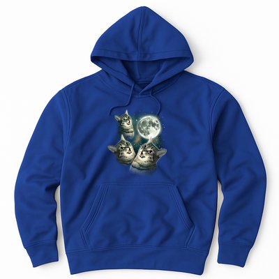 Three Cat Moon Funny Wolves Parody Great Gift Hoodie