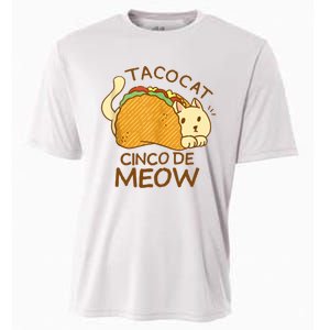 Taco Cat Mexican Cinco De Mayo Cooling Performance Crew T-Shirt