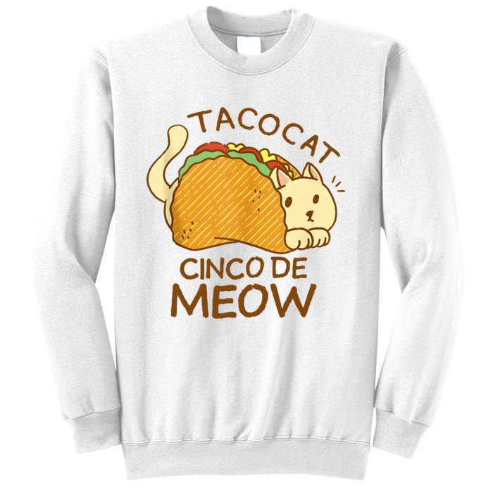 Taco Cat Mexican Cinco De Mayo Sweatshirt