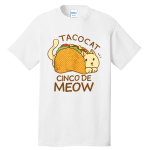 Taco Cat Mexican Cinco De Mayo Tall T-Shirt