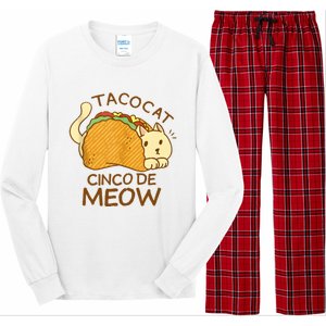 Taco Cat Mexican Cinco De Mayo Long Sleeve Pajama Set