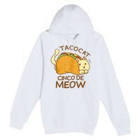 Taco Cat Mexican Cinco De Mayo Premium Pullover Hoodie