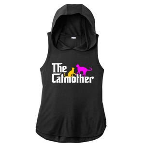 The Cat Mother Mother's Day Cat Owner Cat mom Gifts Ladies PosiCharge Tri-Blend Wicking Draft Hoodie Tank