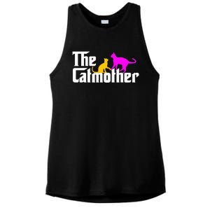 The Cat Mother Mother's Day Cat Owner Cat mom Gifts Ladies PosiCharge Tri-Blend Wicking Tank