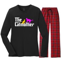 The Cat Mother Mother's Day Cat Owner Cat mom Gifts Women's Long Sleeve Flannel Pajama Set 