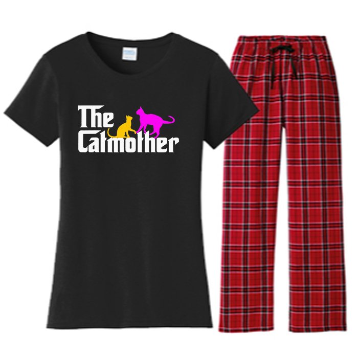 The Cat Mother Mother's Day Cat Owner Cat mom Gifts Women's Flannel Pajama Set