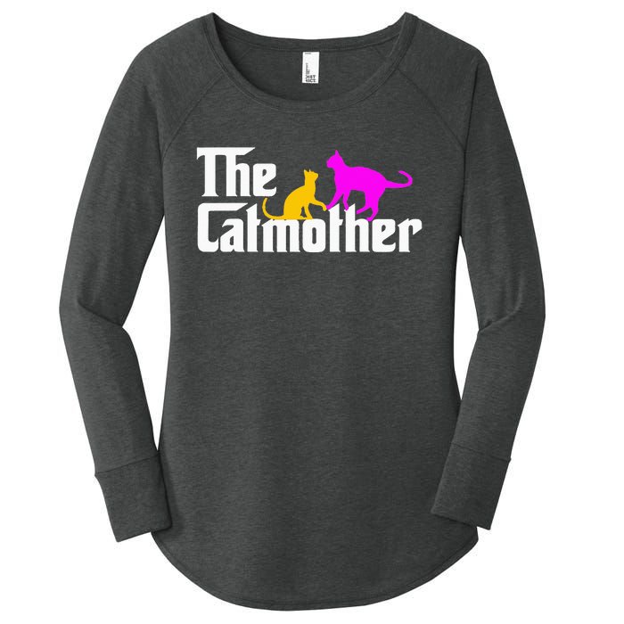 The Cat Mother Mother's Day Cat Owner Cat mom Gifts Women's Perfect Tri Tunic Long Sleeve Shirt