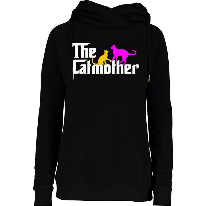 The Cat Mother Mother's Day Cat Owner Cat mom Gifts Womens Funnel Neck Pullover Hood