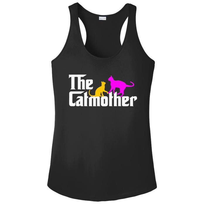 The Cat Mother Mother's Day Cat Owner Cat mom Gifts Ladies PosiCharge Competitor Racerback Tank